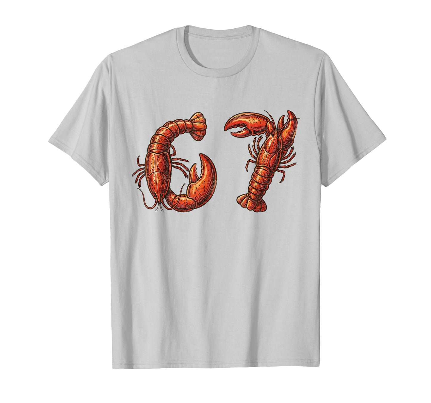 67 Crawfish 6 7 for Kids Cute Lobster Claws Cajun Food Boys T-Shirt