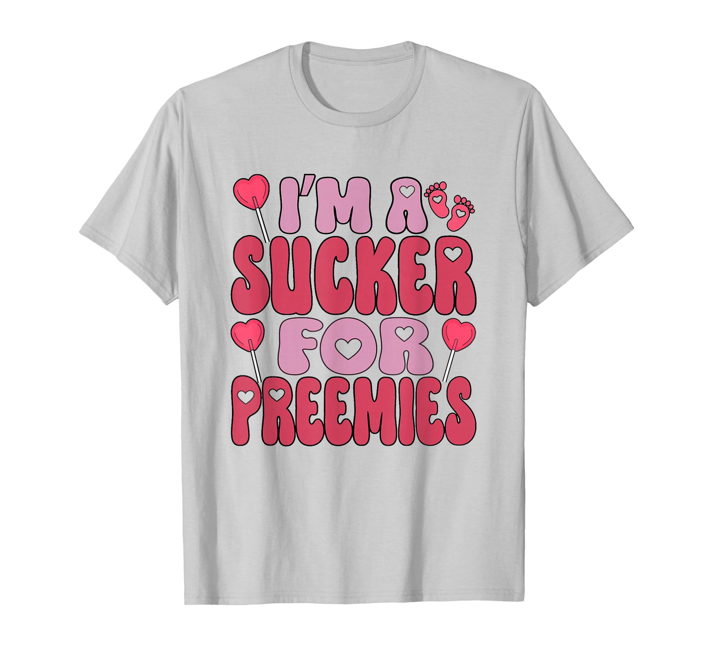 Women NICU Nurse Valentine's Day Retro Neonatal ICU Nurse T-Shirt