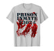 Prison Inmate Shirt Zombie Bloody Blood Splatter Halloween T-Shirt