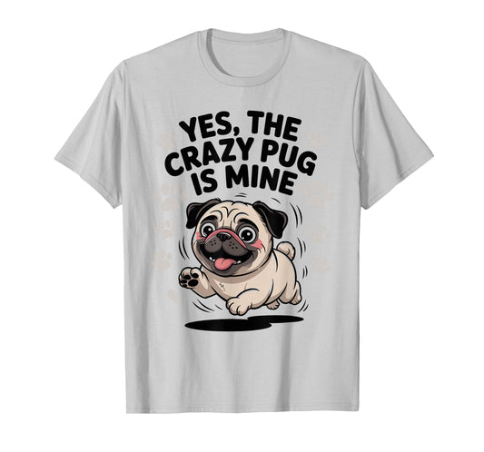 Cute Wrinkly Companion Dog Owner Small Pet Breed Funny Pug T-Shirt
