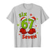 Six 6 7 Seven Christmas Humor Green Hand Festive Graphic T-Shirt