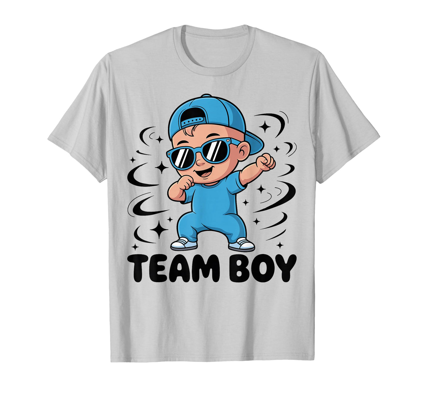 Team Boy Baby Announcement Gender Reveal Family Party T-Shirt