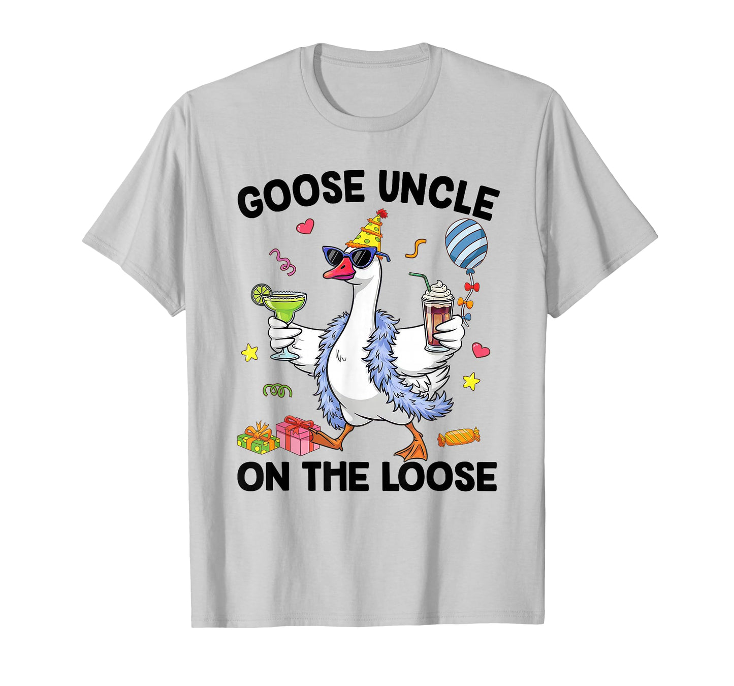 Uncle Goose On The Loose Funny Birthday Matching Family T-Shirt
