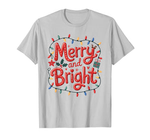 Merry & Bright Moody & Uptight Matching Couples Christmas T-Shirt