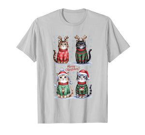 Christmas Cats | Merry Christmas Cats Graphic T-Shirt
