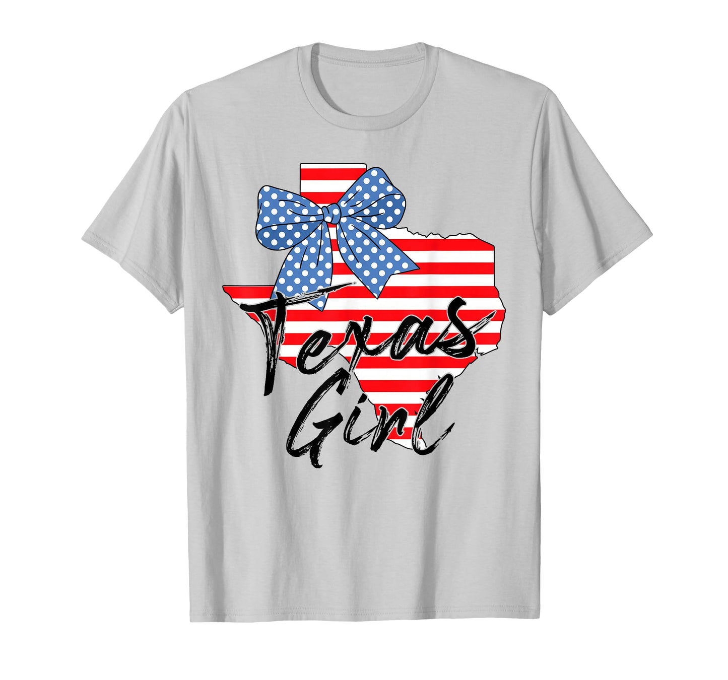 Texas Girl Texas Independence Day Coquette Bow Texan Girls T-Shirt