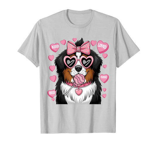 Bernese Mountain Coquette Dog Pet Lover Owner T-Shirt