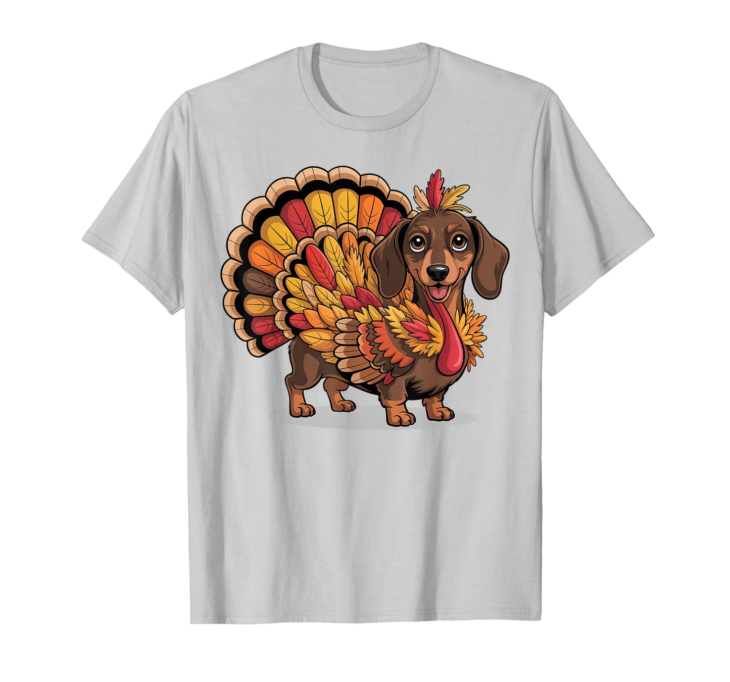 Cute Wiener Dog Fall Autumn Thanksgiving Dachshund Turkey T-Shirt