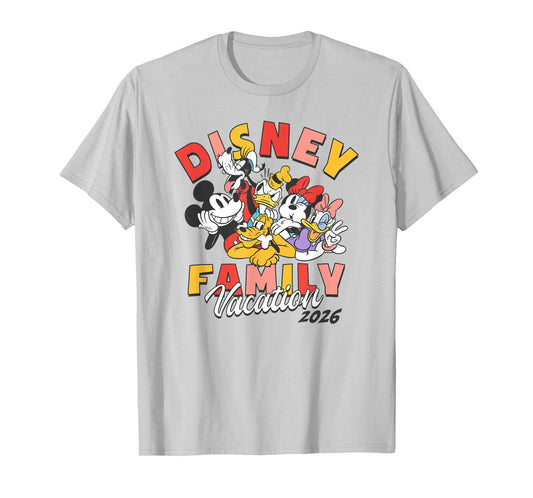 Disney Mickey and Friends Family Matching Vacation 2026 T-Shirt
