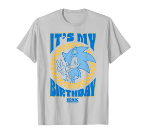 Sonic The Hedgehog It's My Birthday Cool Sonic Pose Poster T-Shirt