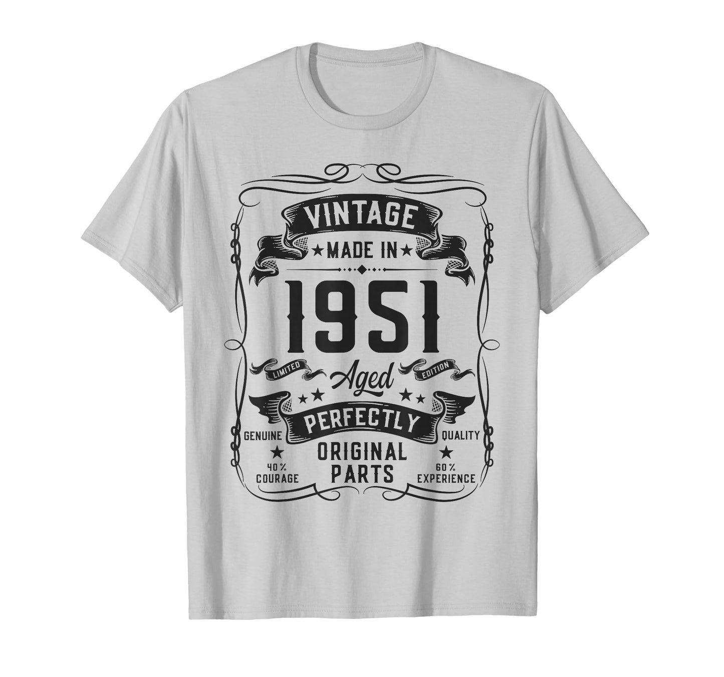 Vintage 1951 75yr 75th Birthday Gifts for Men 75 Years Old T-Shirt