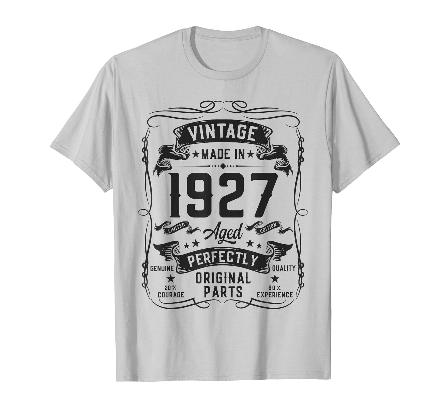Vintage 1927 99yr 99th Birthday Gifts for Men 99 Years Old T-Shirt