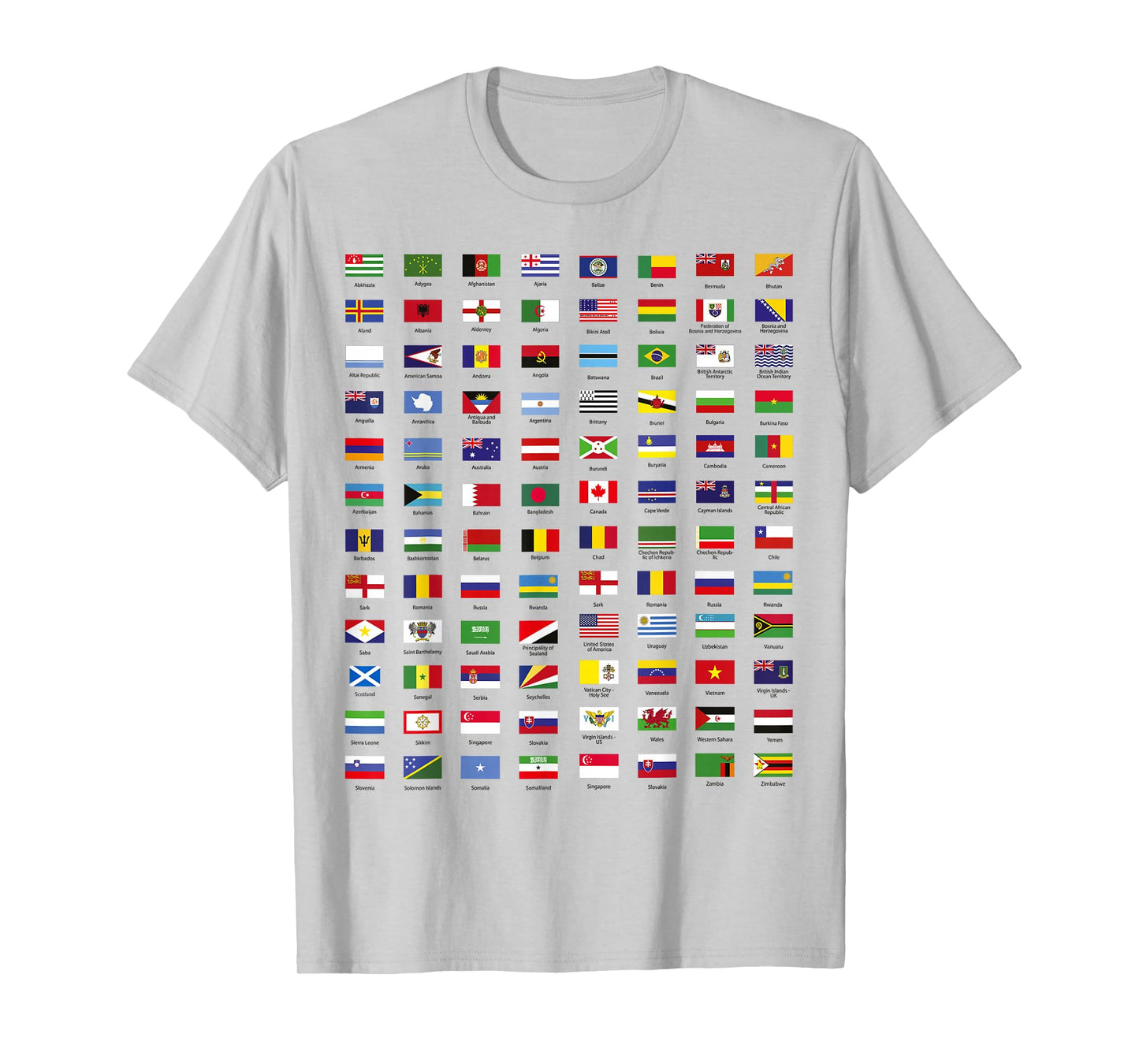 All Countries Flags of The World 287 Flag Trip International T-Shirt