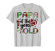 Papa of The 1 Year Old Football 1st Birthday Boy Matching T-Shirt