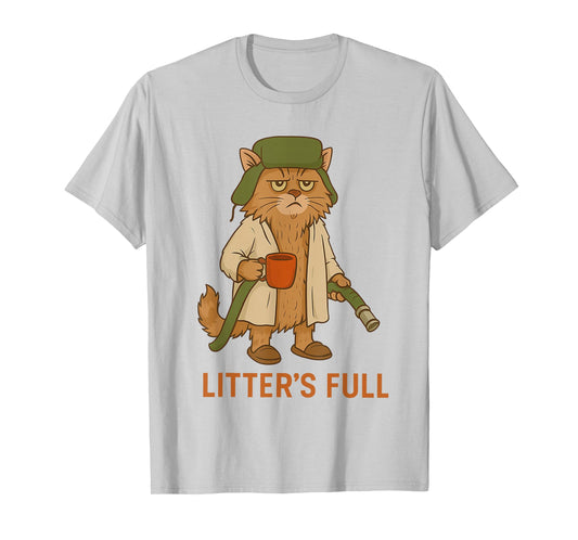 Funny Cat Christmas, Litter’s Full Cat T-Shirt
