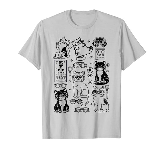 Optician Cats Optometry Eye Doctor Ophthalmologist Eye Care T-Shirt