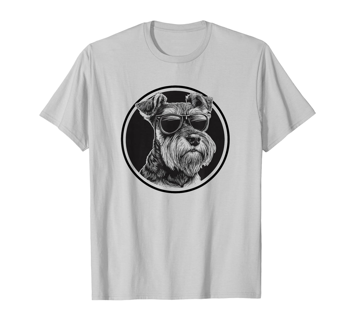 Funny Mens Womens Sunglasses Logo Miniature Schnauzer Lover T-Shirt