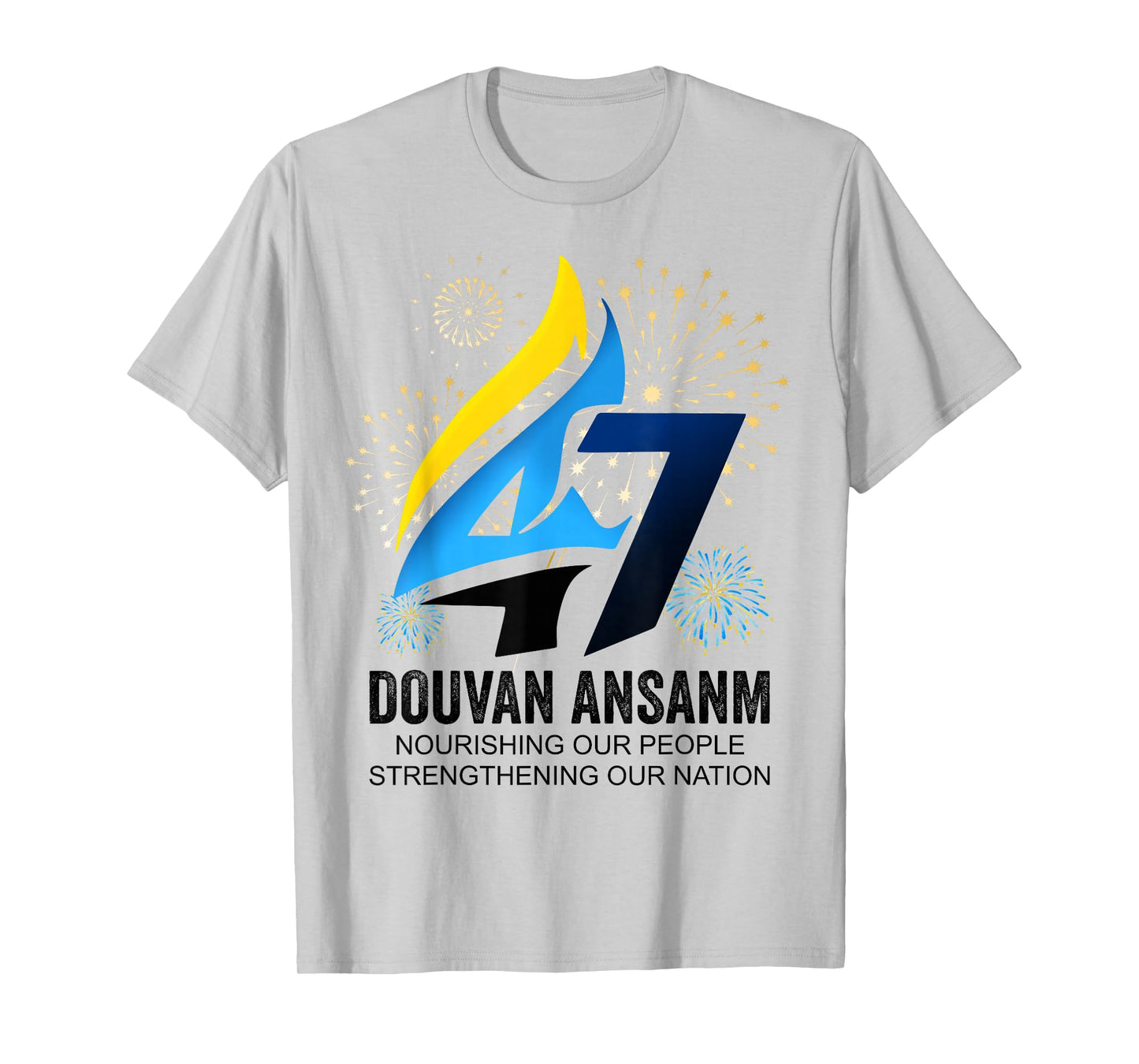 47th St. Lucia Independence Day, Douvan Ansanm Anniversary T-Shirt