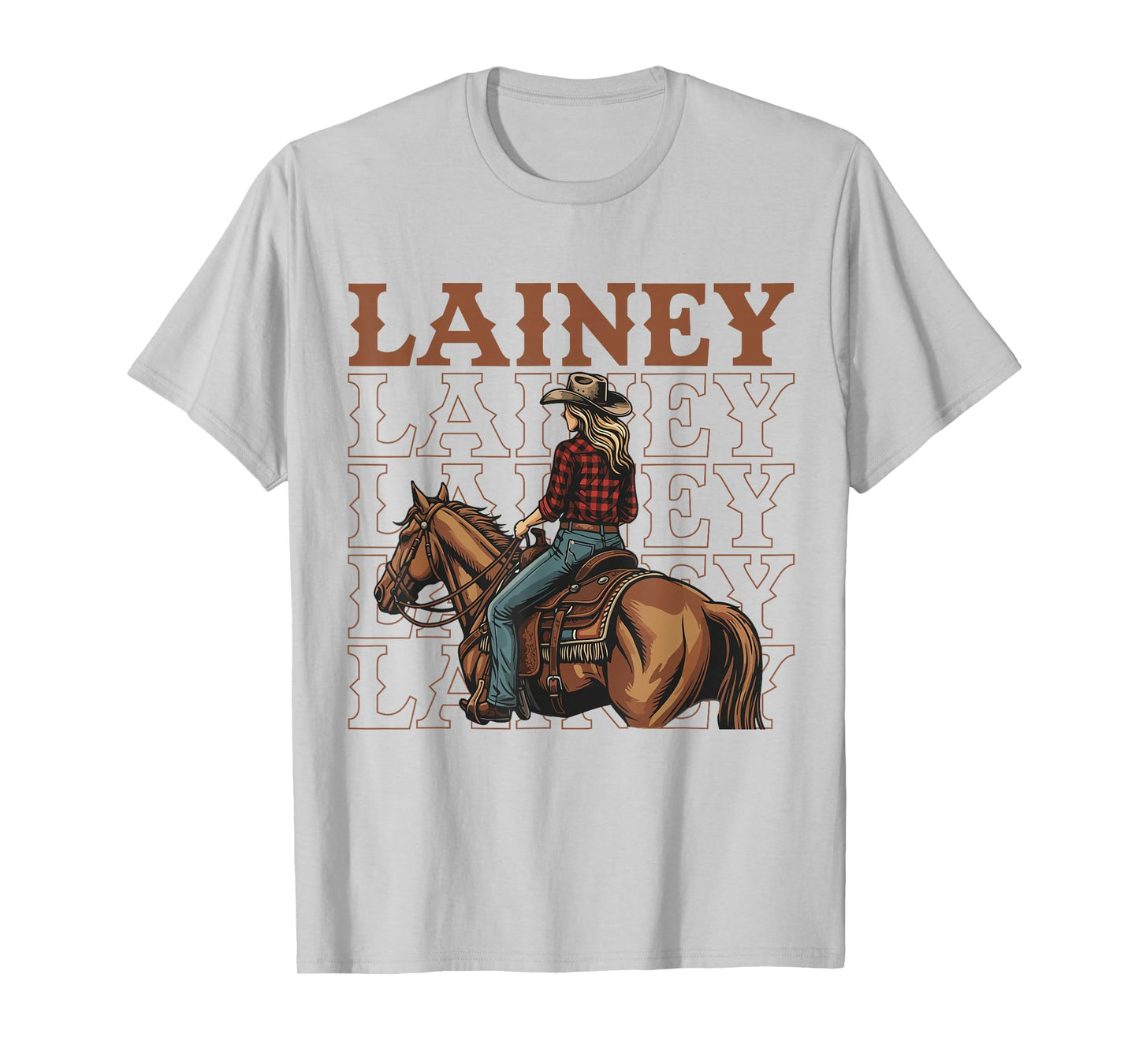 Retro Lainey Name Girl Personalized | Lainey Cowgirl T-Shirt