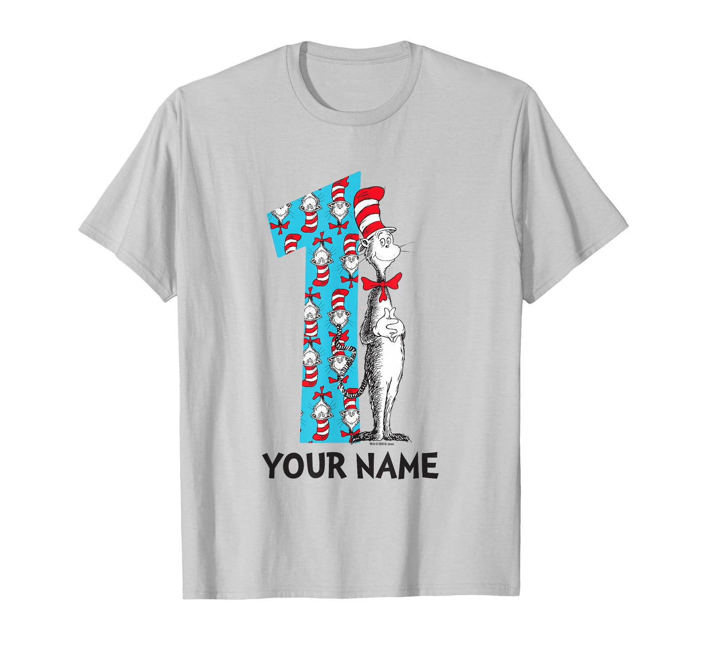Cat in The Hat Customizable Name 1st Birthday Celebration
