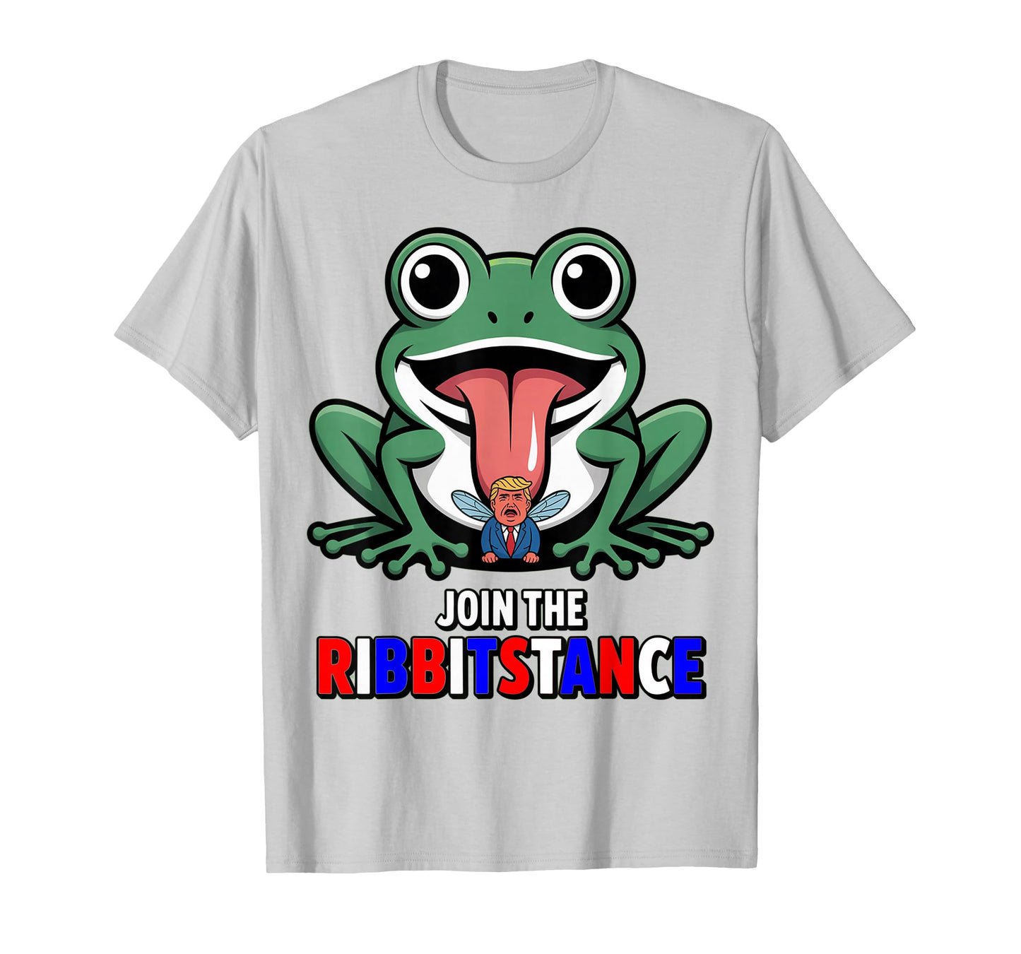 Resistance Frog Funny No Kings Protest Resist Ribbitstance T-Shirt