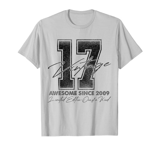 17 Year Old Gifts Vintage 2009 Limited Edition 17th Birthday T-Shirt