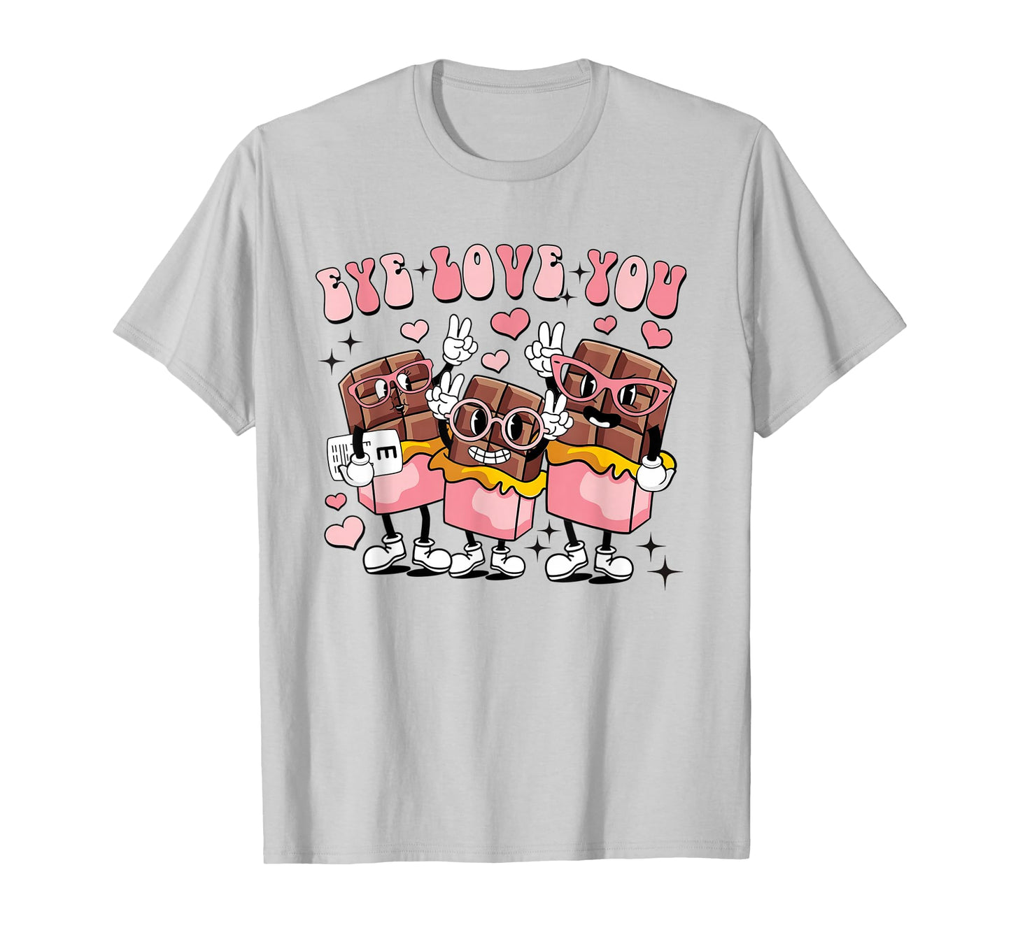 Women Eye Love You Valentine Optometry Sight Squad Optician T-Shirt