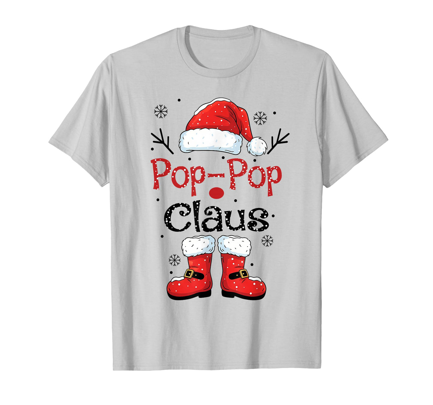 Pop-Pop Claus Christmas Costume Pajama Family Matching T-Shirt