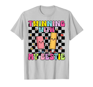 Twinning with My Bestie Spriit Week Matching Kids Girls T-Shirt