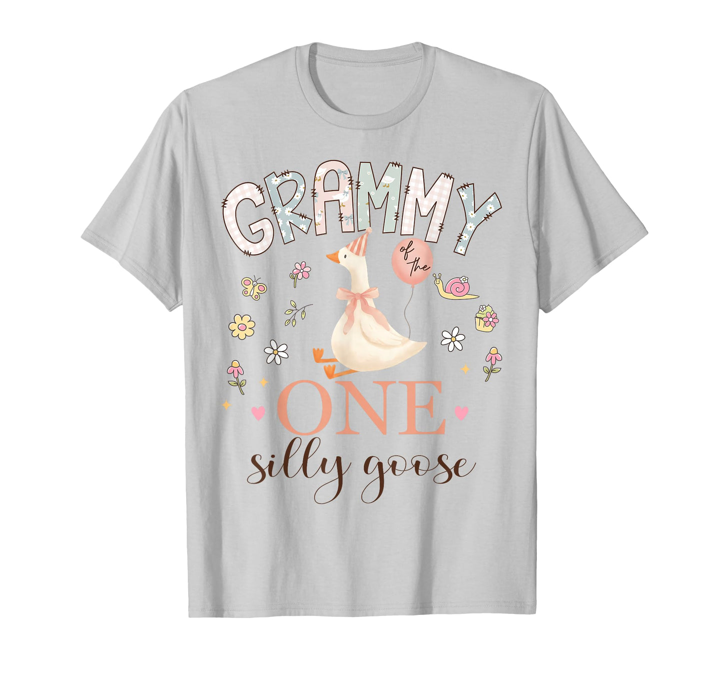 Grammy of The One Silly Goose 1st Birthday Girl Matching T-Shirt