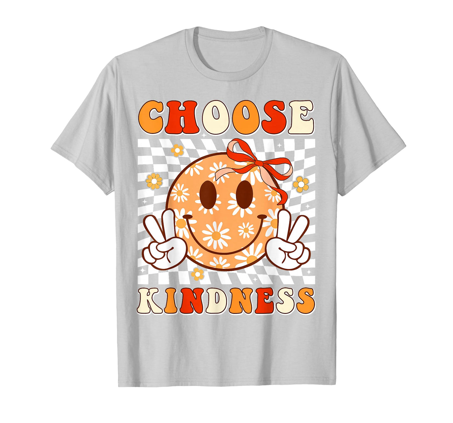 Unity Day Orange Choose Kindness Anti Bullying Kids Girl Bow T-Shirt