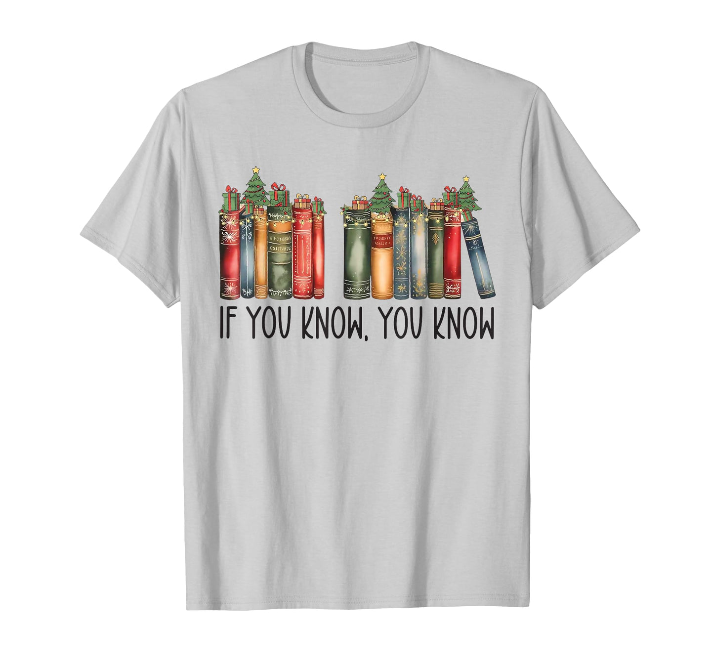 Funny If You Know You Know 6 7 Reading Books Christmas T-Shirt