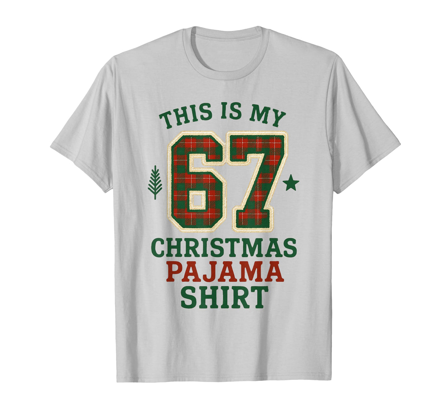 Funny Six Seven 67 Meme 6 7 Holiday Christmas Pajamas Kids T-Shirt