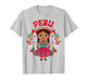 Peru Peruvian Girl Traditional Dress Flowers Heritage T-Shirt