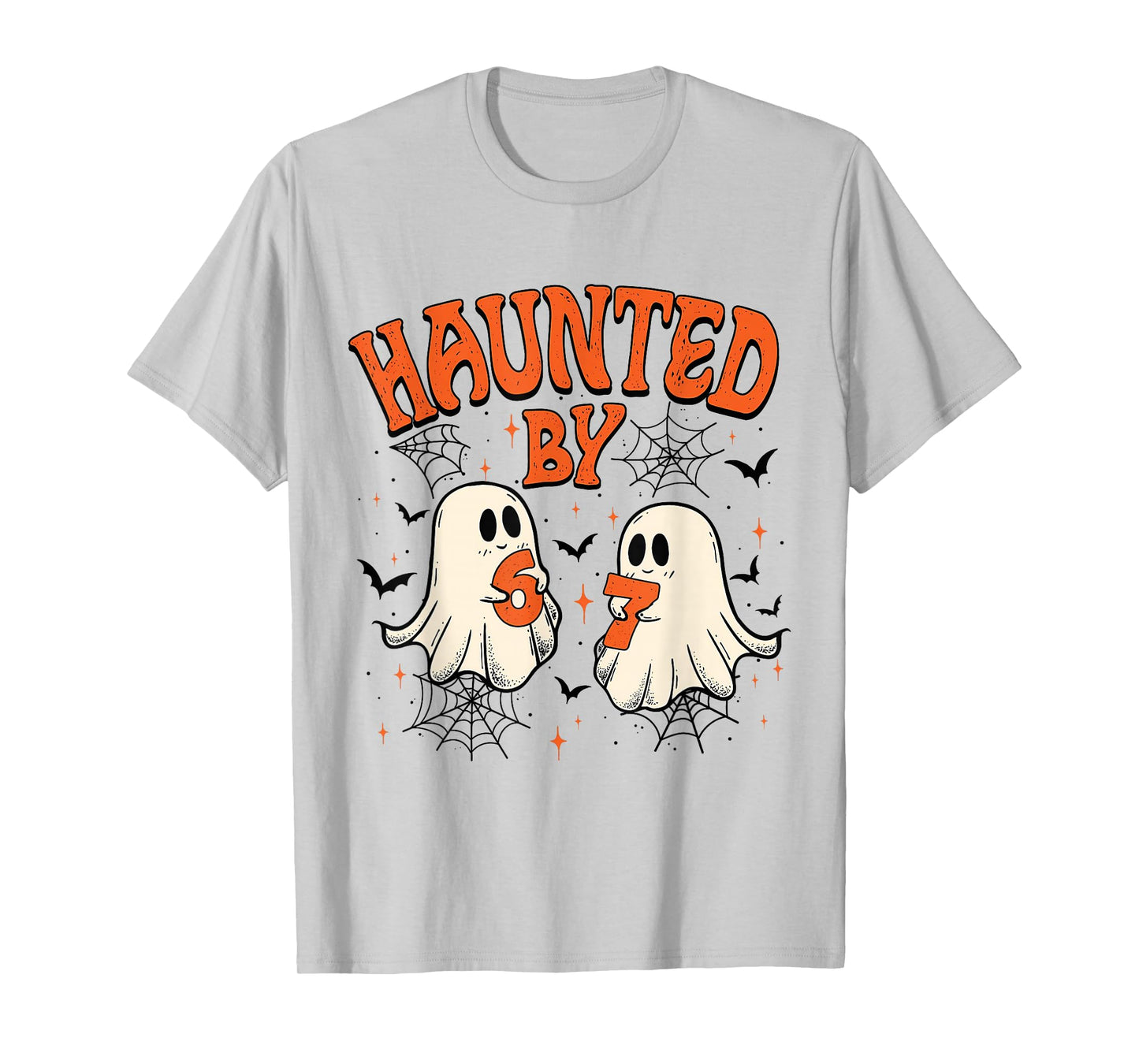 Haunted by 67 Funny Six Seven Meme 6 7 Halloween Costume Kid T-Shirt