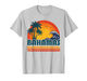 Retro Bahamas Beach Summer Vacation Sunset 70s 80s Palm Tree T-Shirt