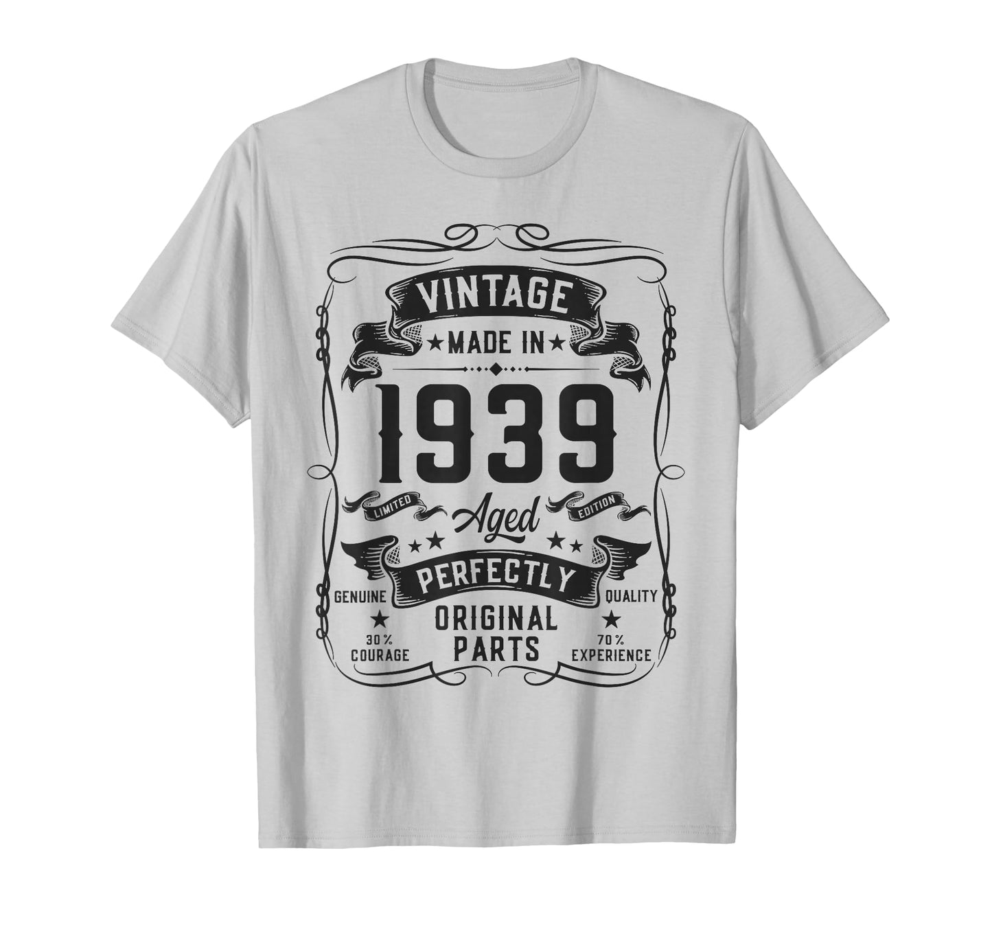 Vintage 1939 87yr 87th Birthday Gifts for Men 87 Years Old T-Shirt