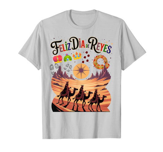 Feliz día de Los Reyes Mago Kids Outfit Idea Three Kings Day T-Shirt