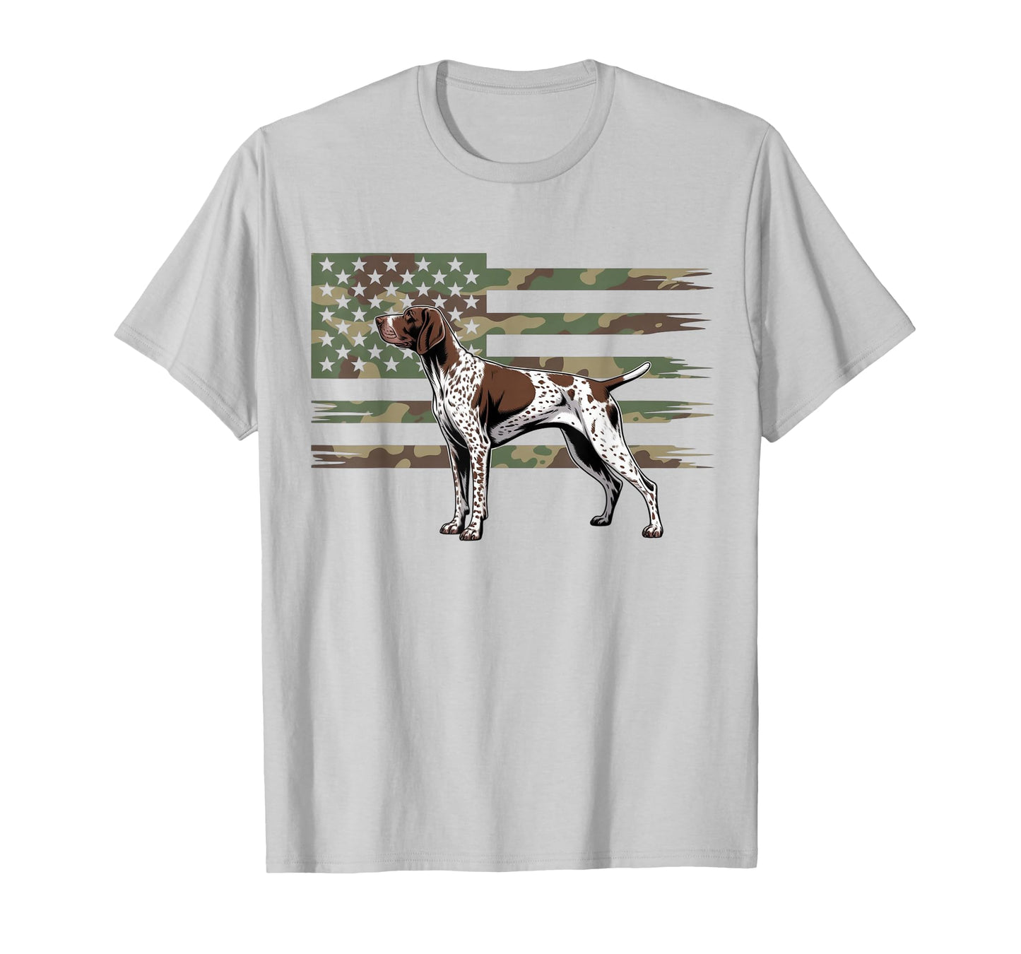 German Shorthaired Pointer Camouflage American Dogs Lovers T-Shirt