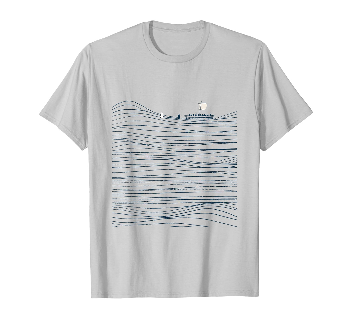 Jesus and Peter Walk On Water Bible Faith Men Women T-Shirt