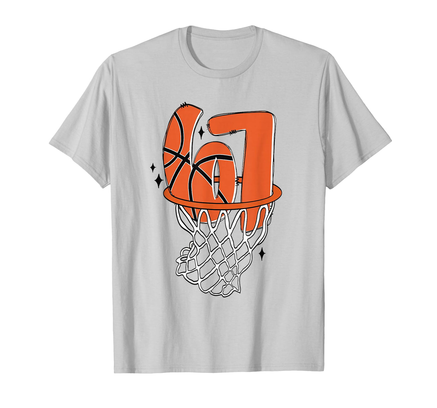 67 Basketball Six Seven 6 7 Meme Funny 67 Basketball T-Shirt