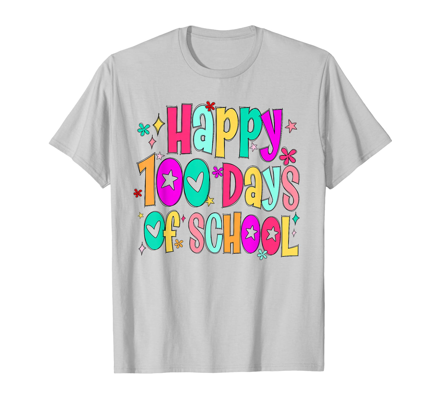 Happy 100th Day of School Teacher Kids 100 Days of School T-Shirt