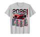 Racing Car Motorsport Schedule Race Circuit Motorsports 2026 T-Shirt