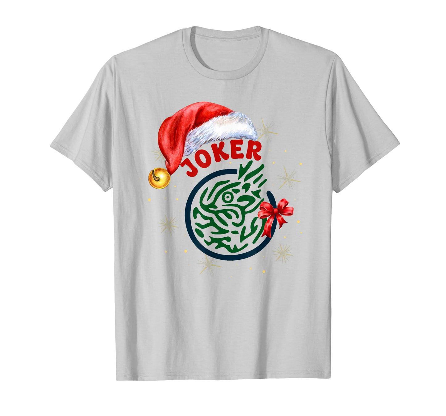 Christmas Chinese Mah Jong Joker Tile Bow Mahjong Costume T-Shirt