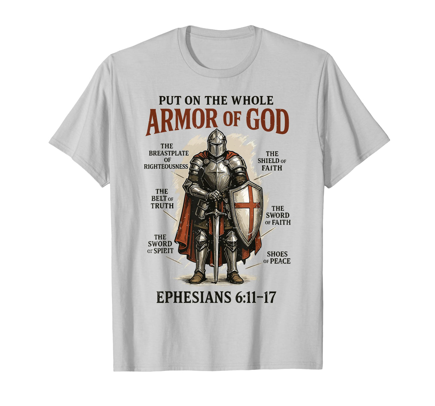 Toddler Full Armor God Warrior Christian Boys Youth Costume T-Shirt