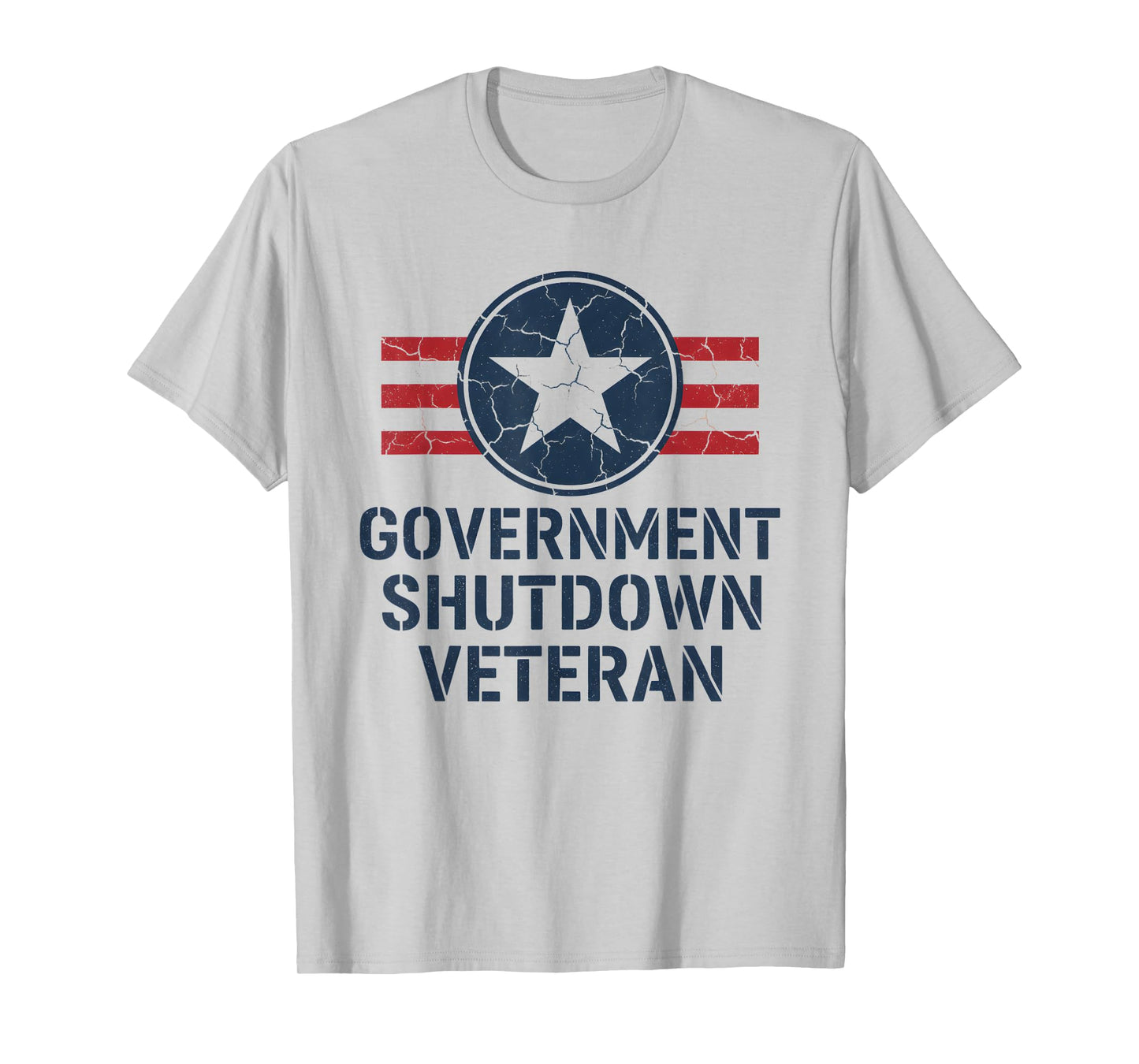 Vintage Government Shutdown Veteran T-Shirt