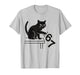Funny 6 7 Meme Cat Knocking Off 67 T-Shirt