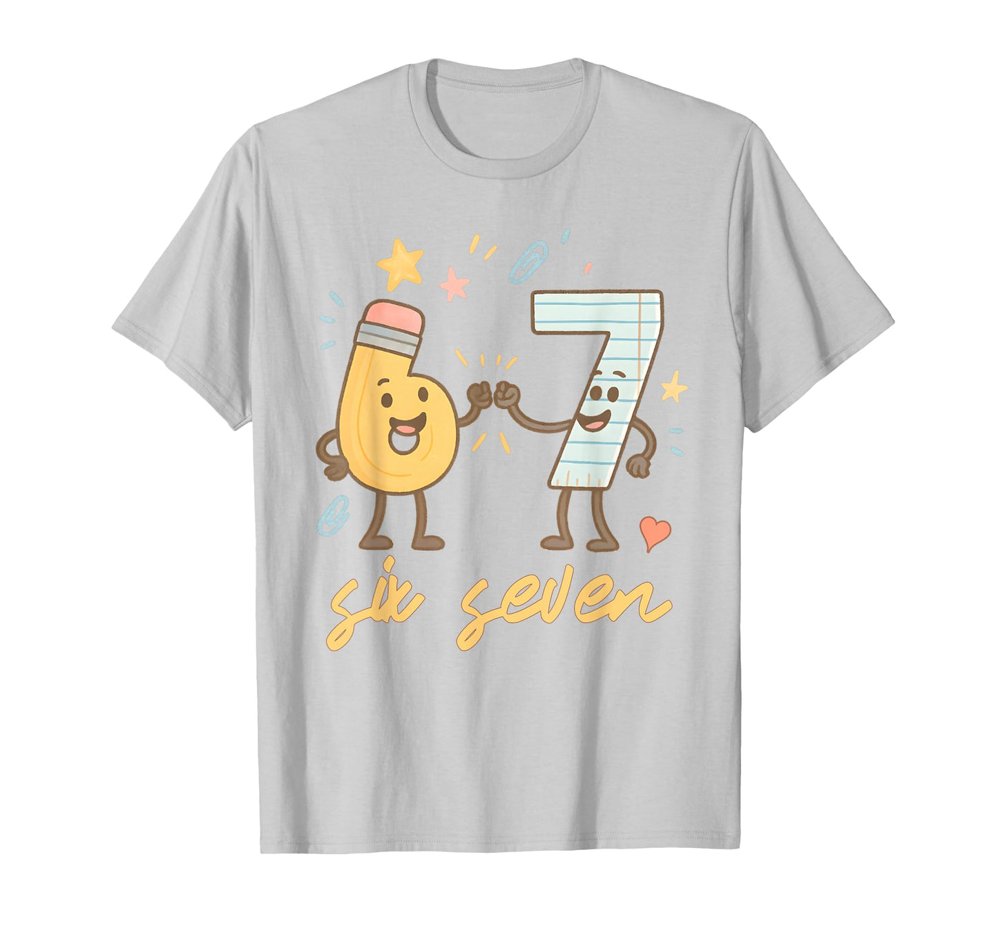 67 Teacher Cute 6 7 Women's School Pencil Six Seven Meme T-Shirt