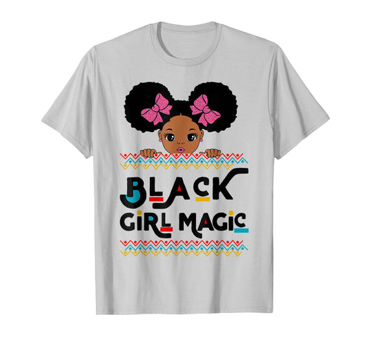 Black Girl Magic African American Melanin Kids Toddler Gifts T-Shirt