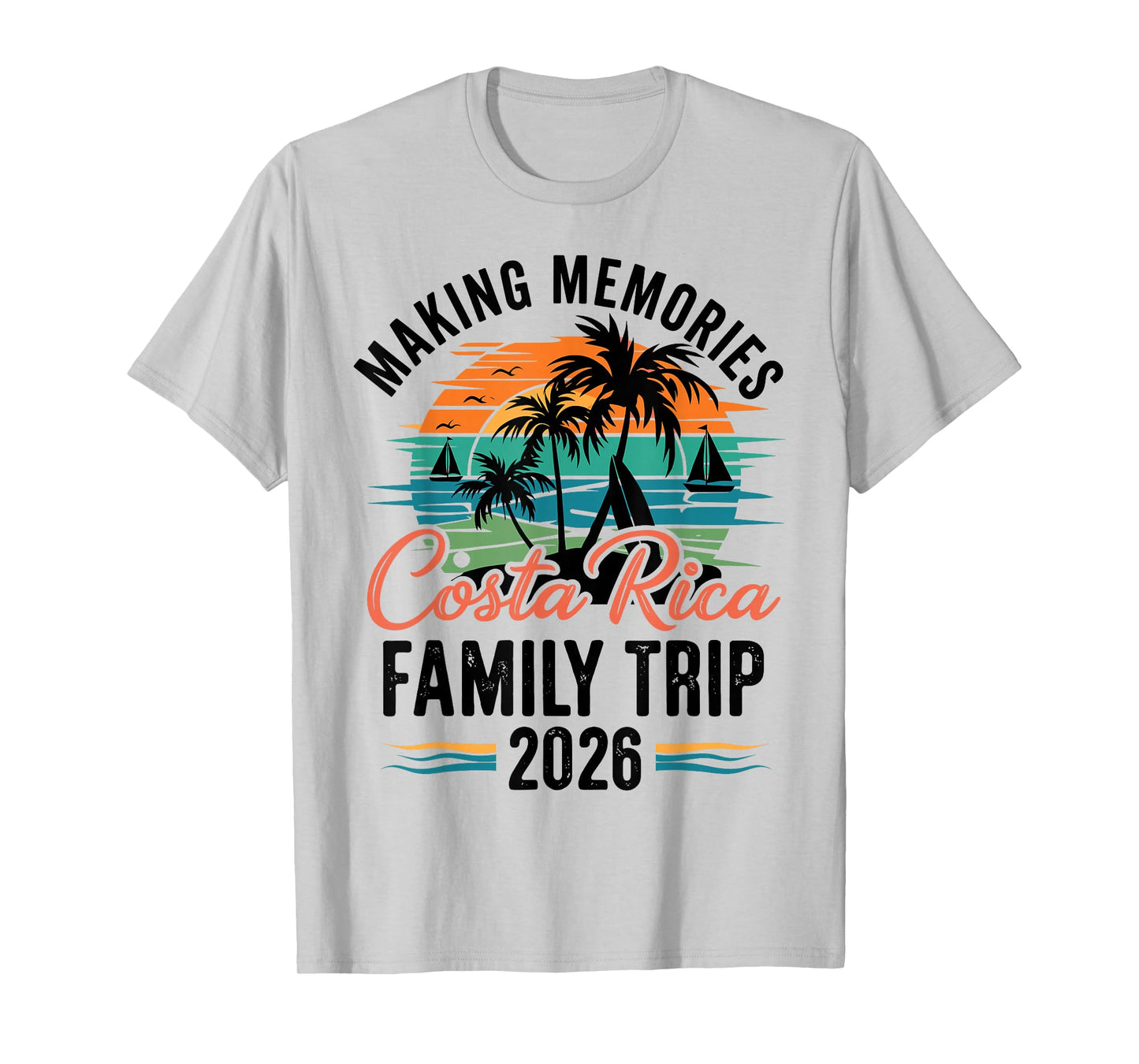 Costa Retro Rica Family Trip Matching Vacation Squad 2026 T-Shirt